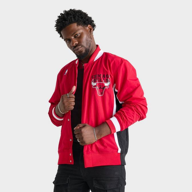 Chicago bulls jacket mitchell and ness on sale