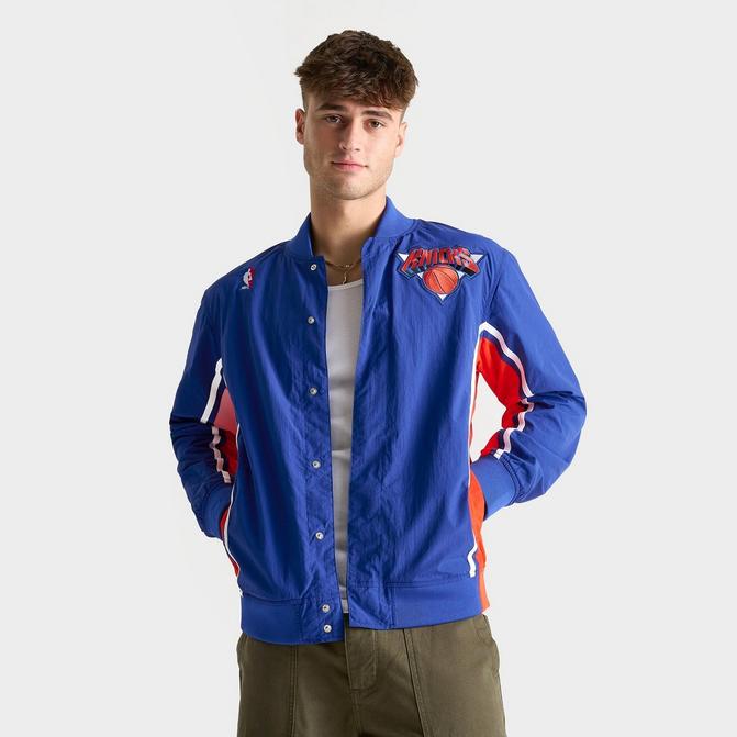 Men s Mitchell Ness New York Knicks NBA 1992 93 Authentic Warm Up Jacket