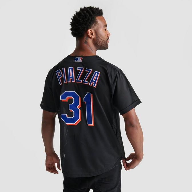 Men's Mitchell & Ness New York Mets MLB Mike Piazza 2000 Button Front  Baseball Jersey