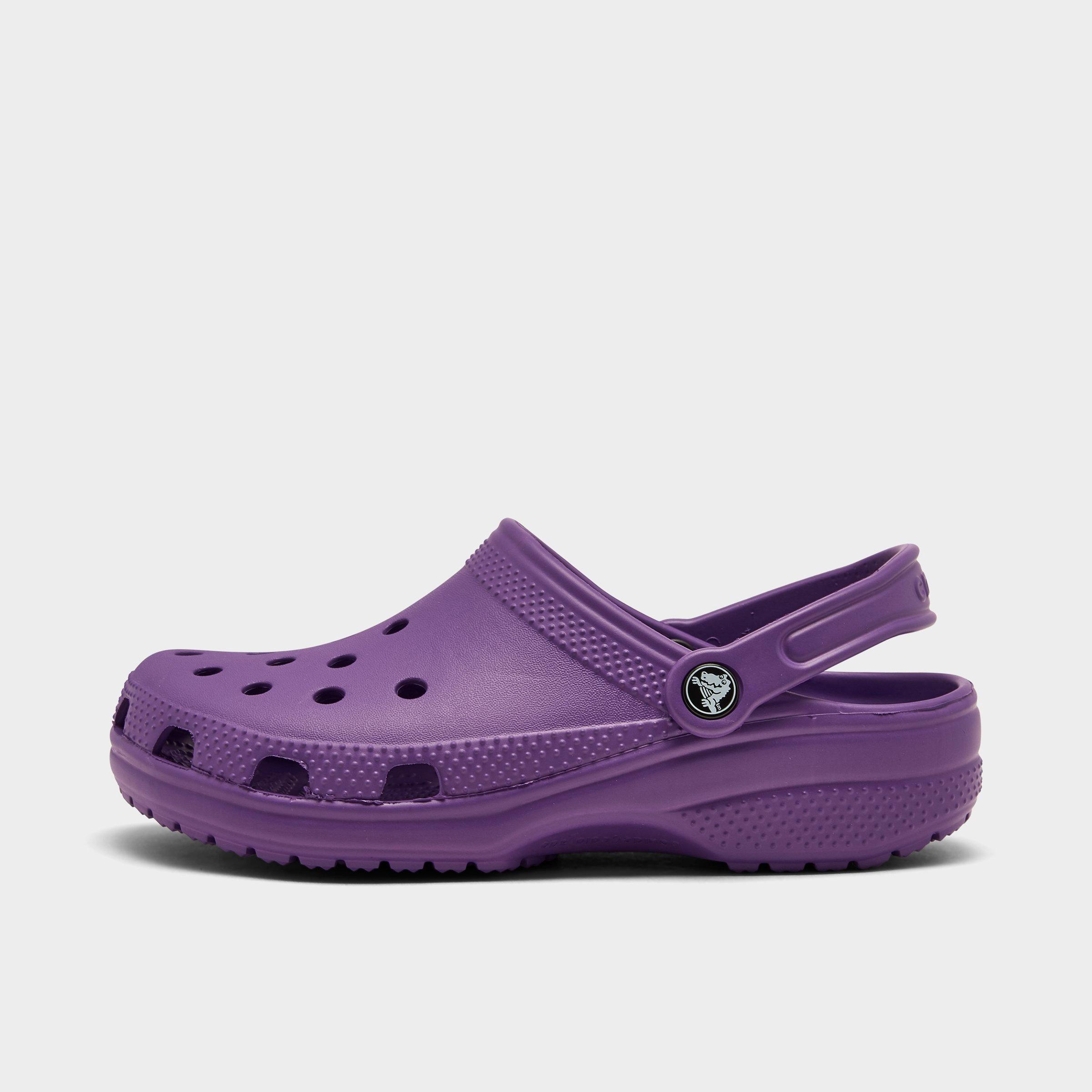 purple crocs