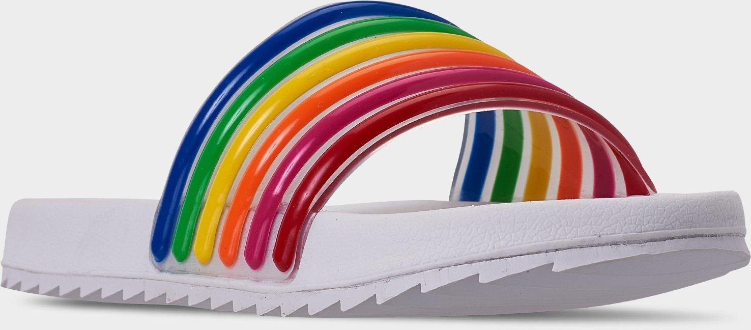 tommy hilfiger rainbow slides