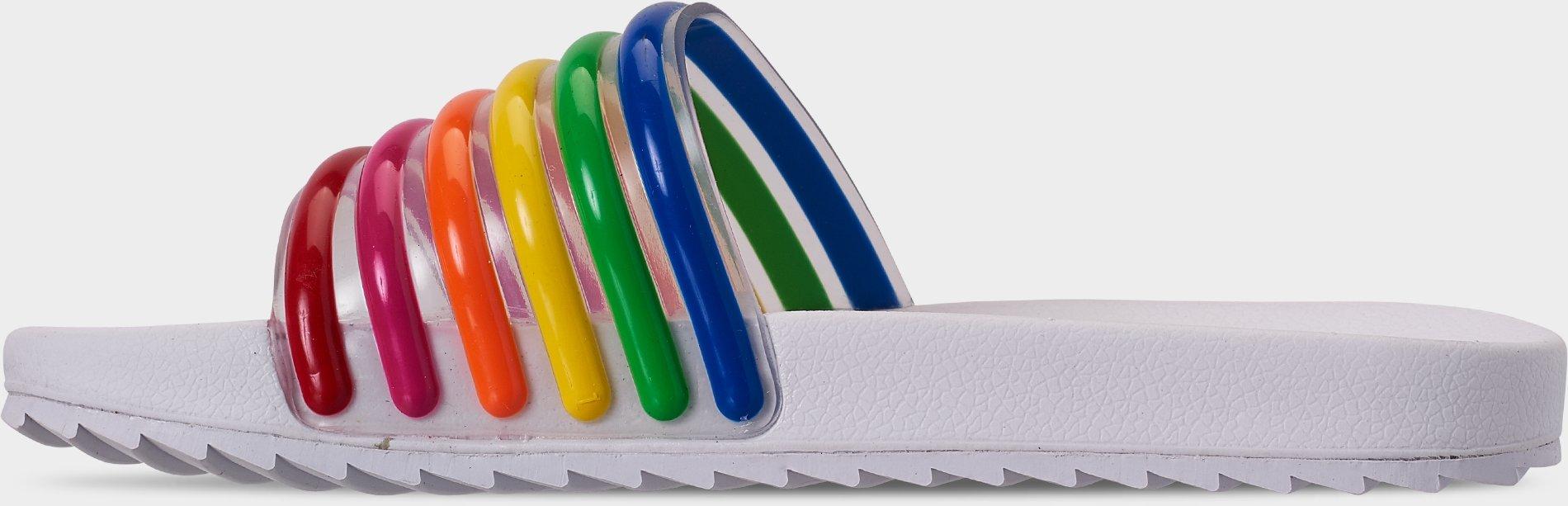 tommy hilfiger rainbow slides