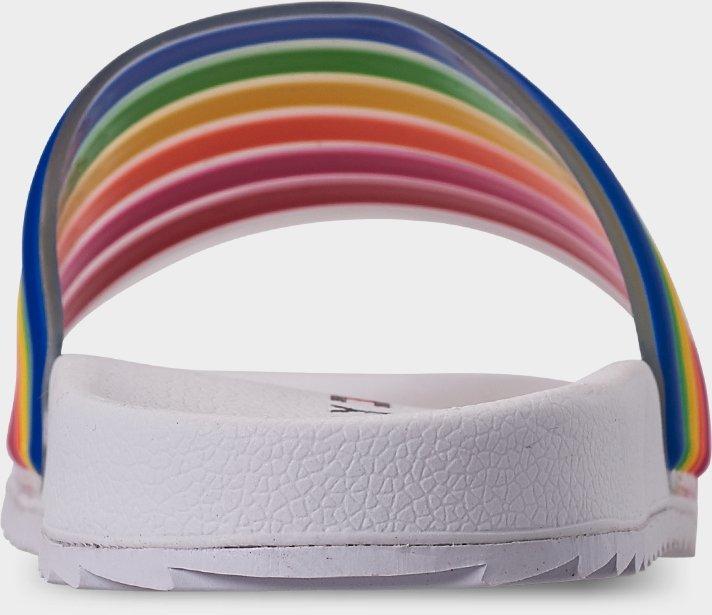 tommy hilfiger rainbow slides