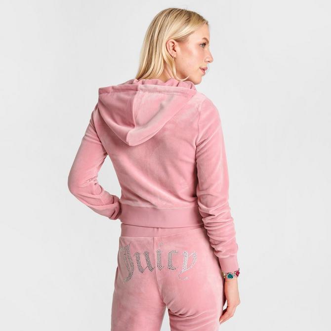 Women s Juicy Couture Bling Front Hoodie JD Sports