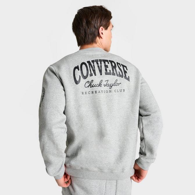 Grey converse sweatshirt new arrivals