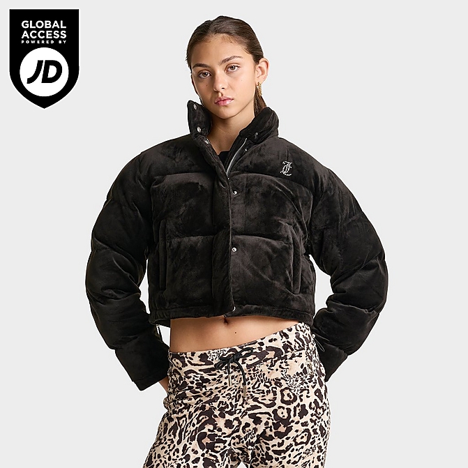 Women's Juicy Couture Velour Bling Puffer Jacket| JD Sports Women's Juicy Couture Velour Bling Puffer Jacket| JD Sports