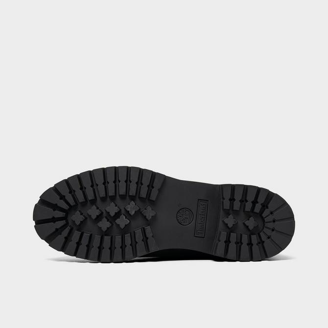 Bottom view of Men's Timberland 6 Inch Premium Waterproof Boots in Black Nubuck Click to zoom
