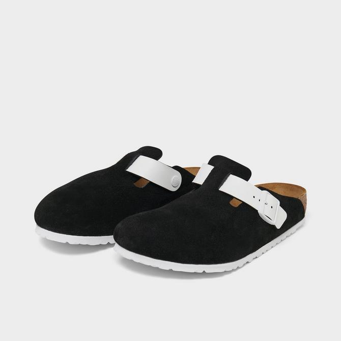 Boston Soft Footbed : Black Suede - Complete Birkenstock