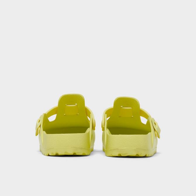 Yellow cheap plastic birkenstocks