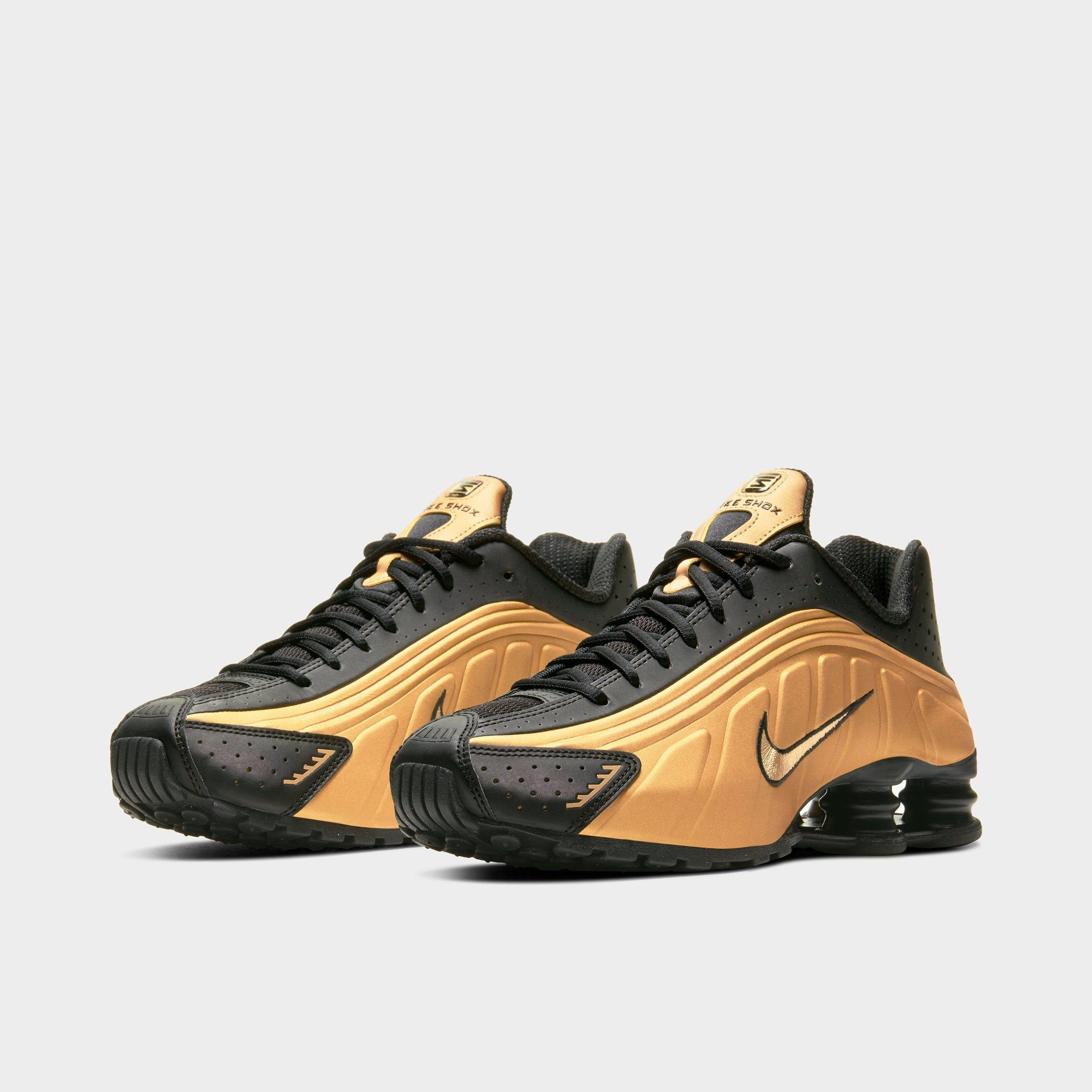 nike shox r4 gold