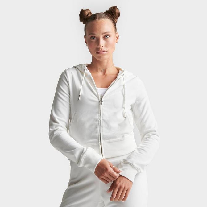 White zip cheap up jumper