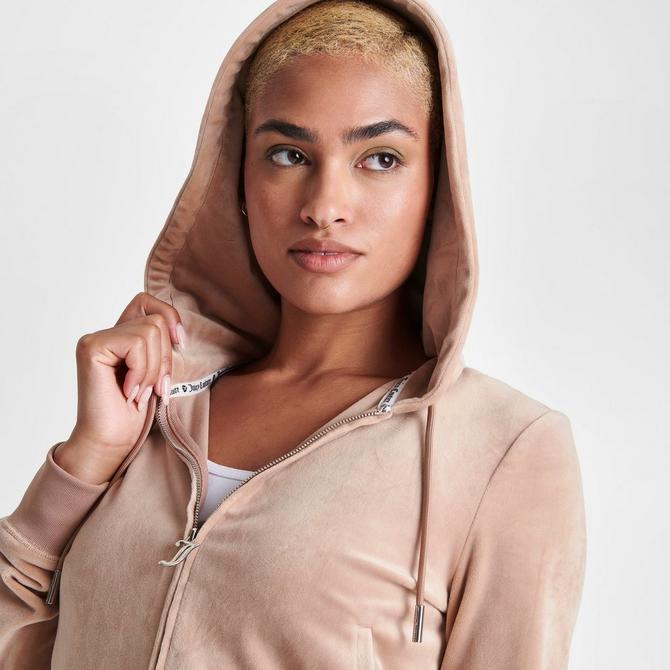 Taupe zip up online hoodie