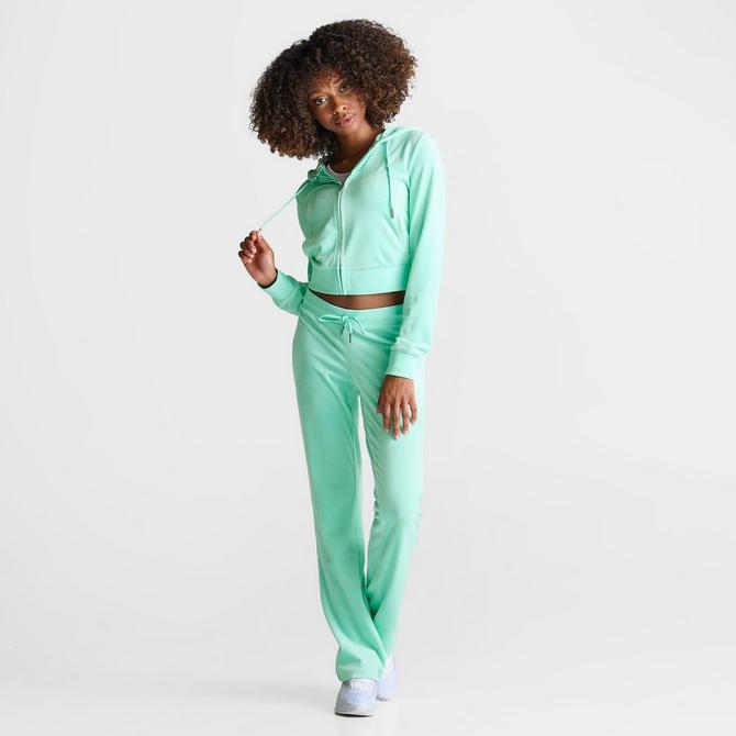 Women s Juicy Couture OG Big Bling Velour Zip Up Hoodie JD Sports