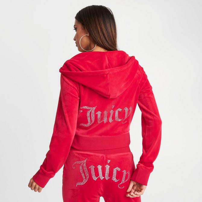 Pink JUICY COUTURE Girls' Velour Full Zip Hooded Tracksuit Children - JD  Sports Global