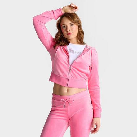 Juicy Couture Embossed Zip-Front Hoodie