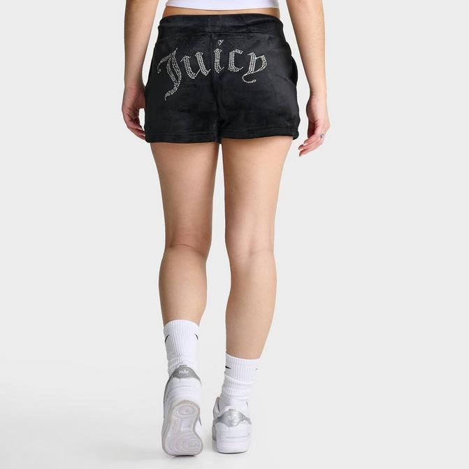 Diamonds logo black velvet short, Juicy Couture, Shop Women's Shorts &  Bermuda Shorts Online