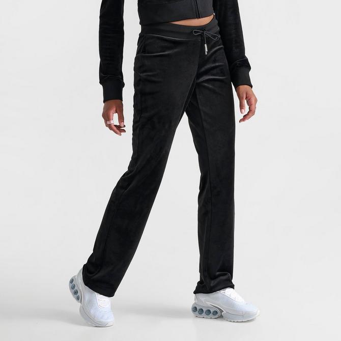 Nike Sportswear Flare Pants Polyester Track Black Drawstring Women's S 4-6