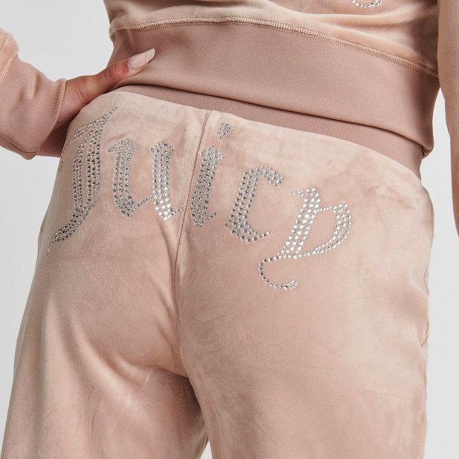 Black JUICY COUTURE Velour Flare Track Pants - JD Sports
