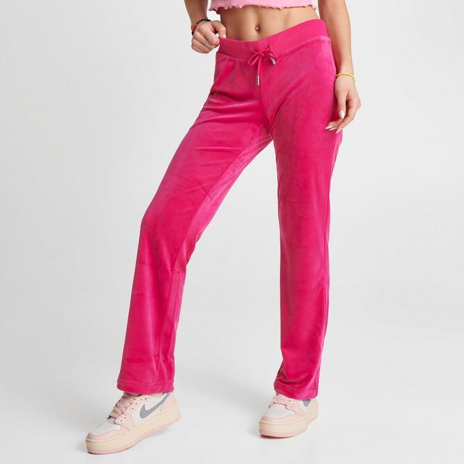 Hot Pink Velour Joggers Sweatpants Size Medium with Pockets