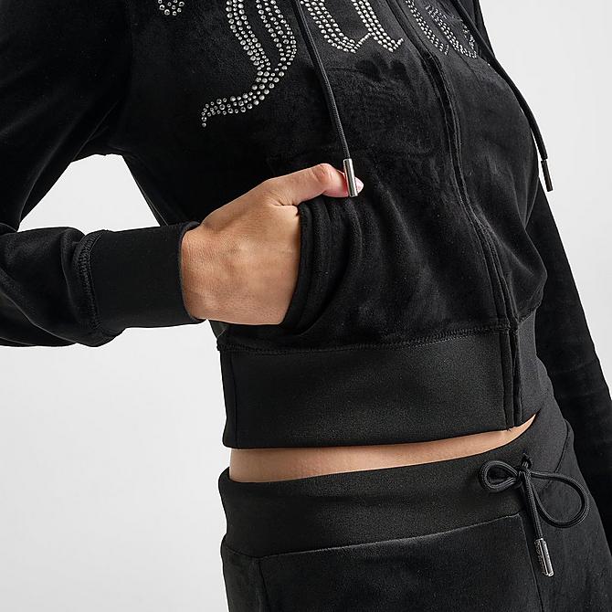 Women's Juicy Couture Bling Front Hoodie | JD Sports Women's Juicy Couture Bling Front Hoodie | JD Sports