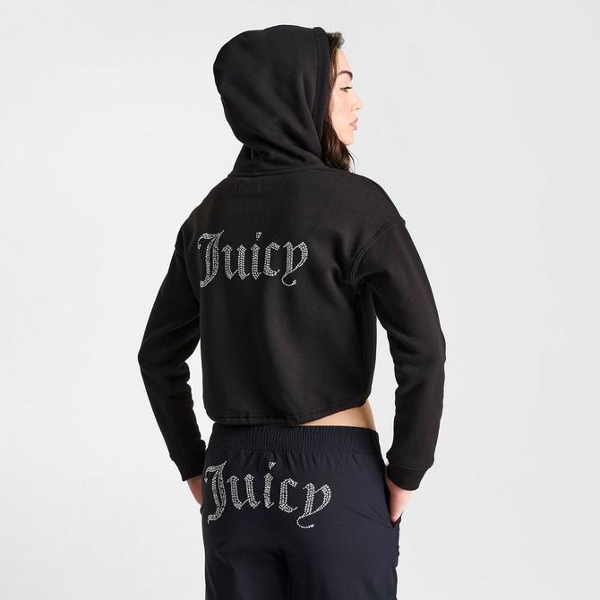 Women s Juicy Couture Fleece Cropped Hoodie