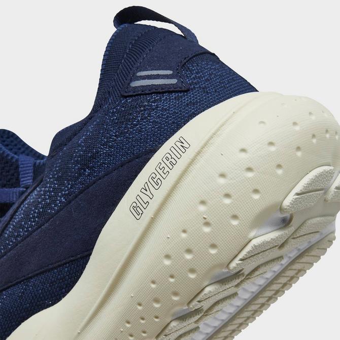 Front view of Men's Brooks Glycerin StealthFit 21 Running Shoes in Peacoat/Blueprint/Onyx Click to zoom