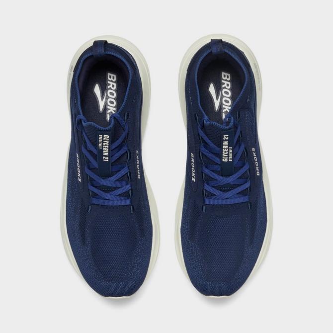Back view of Men's Brooks Glycerin StealthFit 21 Running Shoes in Peacoat/Blueprint/Onyx Click to zoom