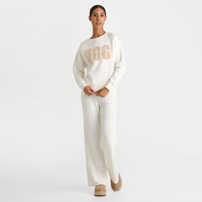 Women s UGG Madeline Fuzzy Logo Crewneck Sweatshirt JD Sports