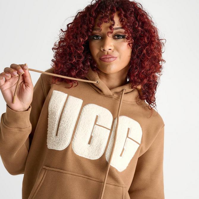 Women s UGG Rey UGGfluff Logo Hoodie