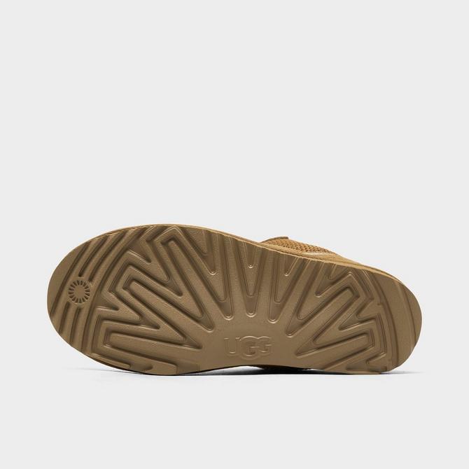 Bottom view of Kids' UGG Lowmel Casual Shoes (4Y-6Y) in Chestnut Click to zoom
