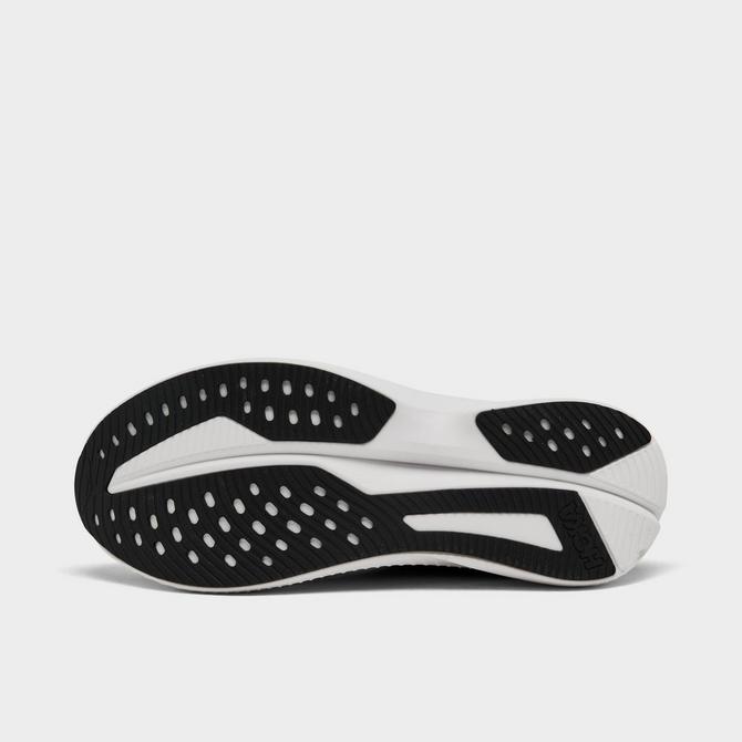 Bottom view of Men's HOKA Mach 6 Running Shoes in Stellar Grey/Black Click to zoom