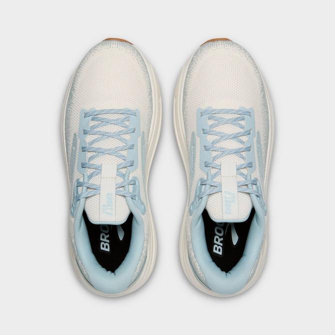 Back view of Women's Brooks Ghost Max 2 Running Shoes in Coconut Milk/Winter Sky Click to zoom