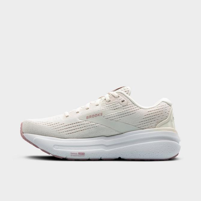 Front view of Women's Brooks Ghost Max 2 Running Shoes in Coconut Milk/Gray/Zephyr Click to zoom