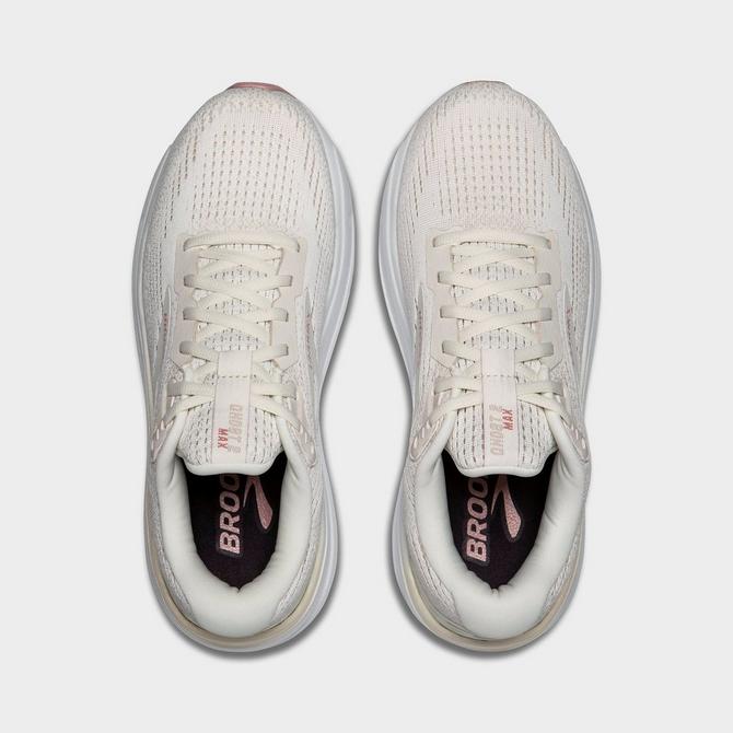 Back view of Women's Brooks Ghost Max 2 Running Shoes in Coconut Milk/Gray/Zephyr Click to zoom