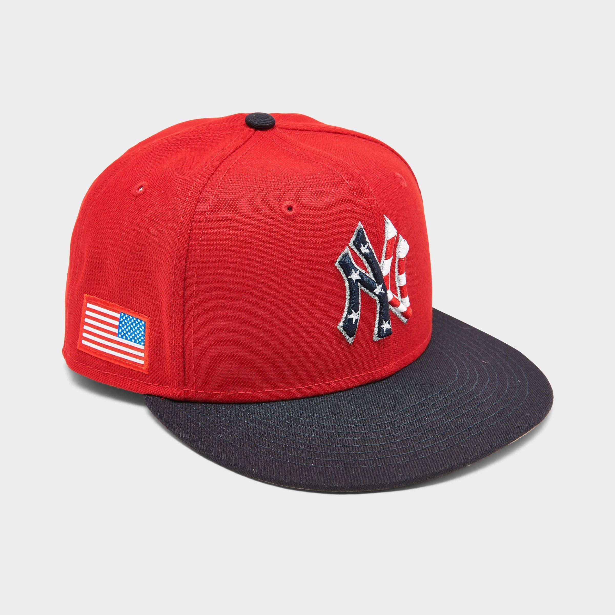 red new york yankees hat