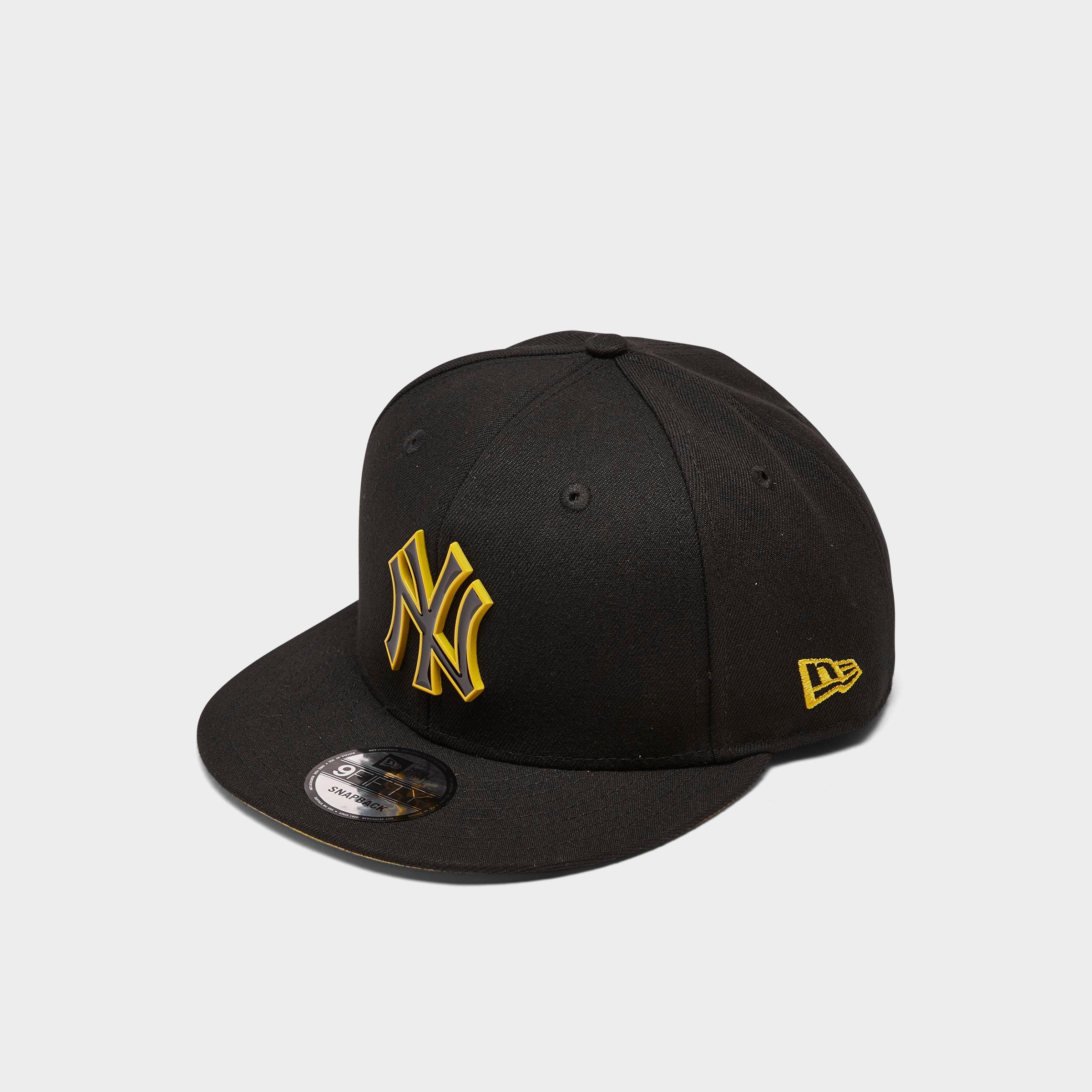 black and yellow yankees hat