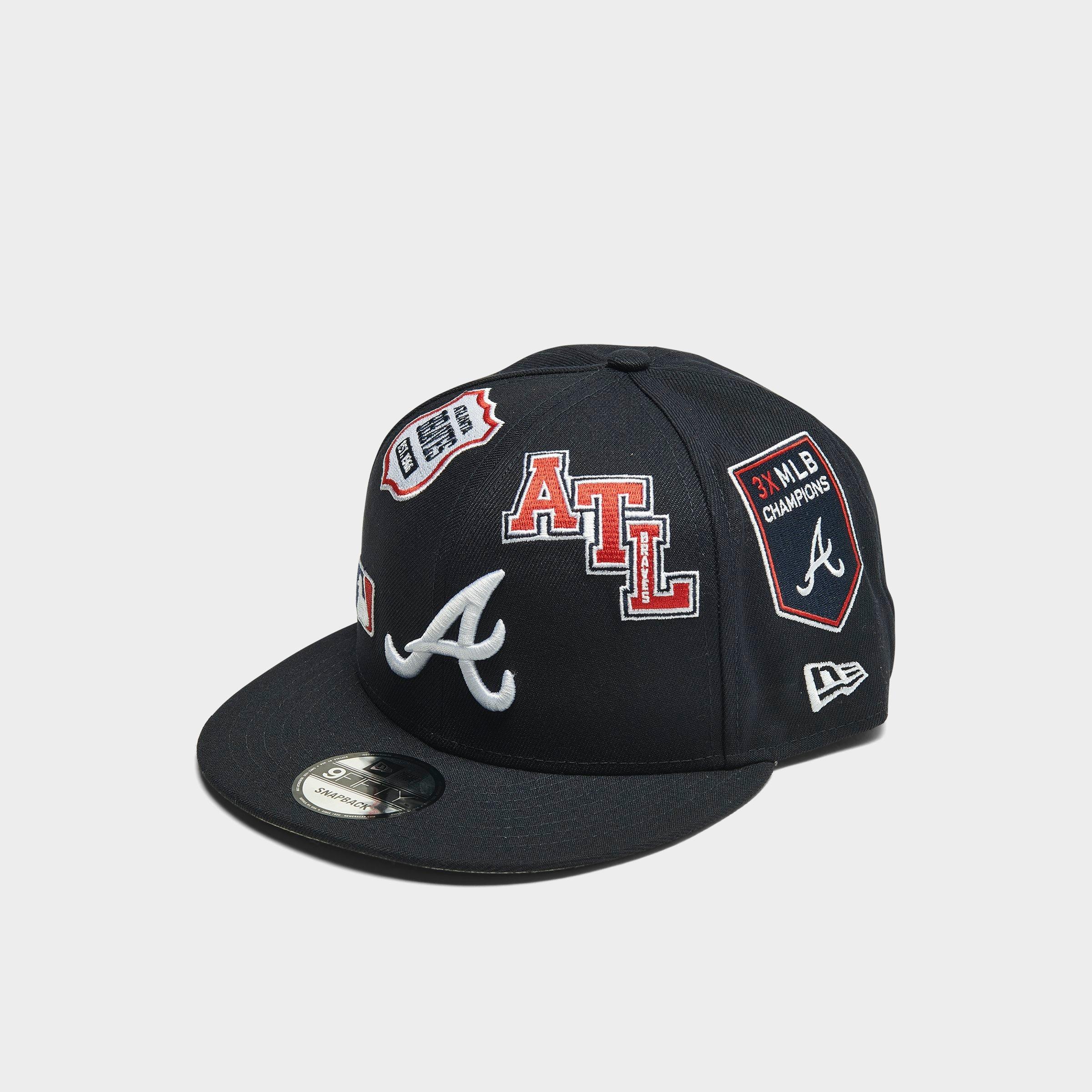New Era Atlanta Braves Mlb Patch 9fifty Snapback Hat Jd Sports