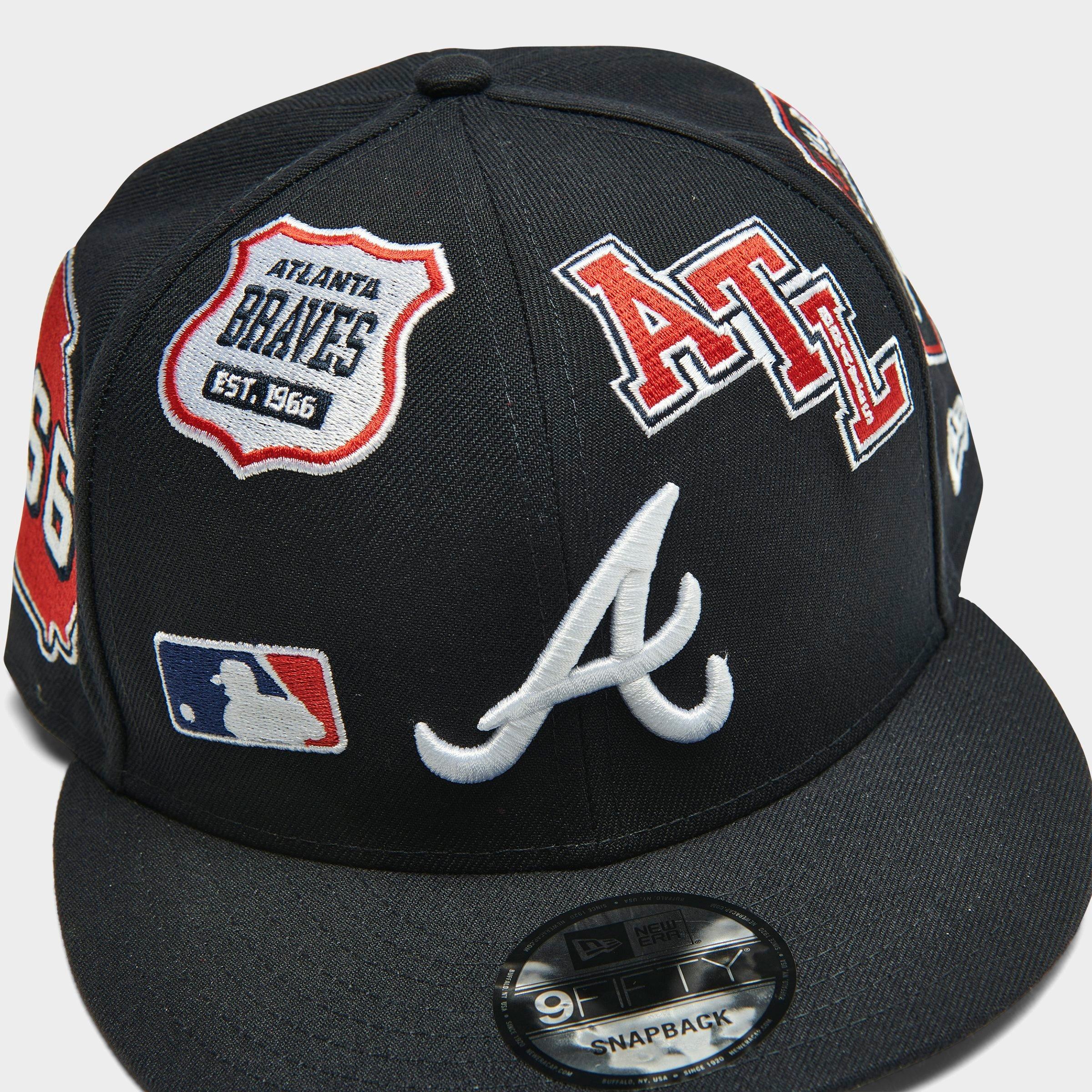 New Era Atlanta Braves Mlb Patch 9fifty Snapback Hat Jd Sports