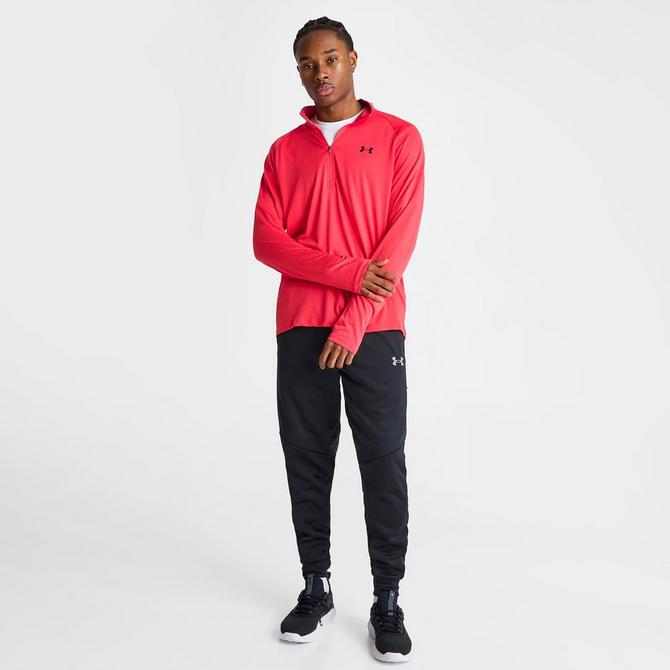 Under armour three quarter zip hot sale