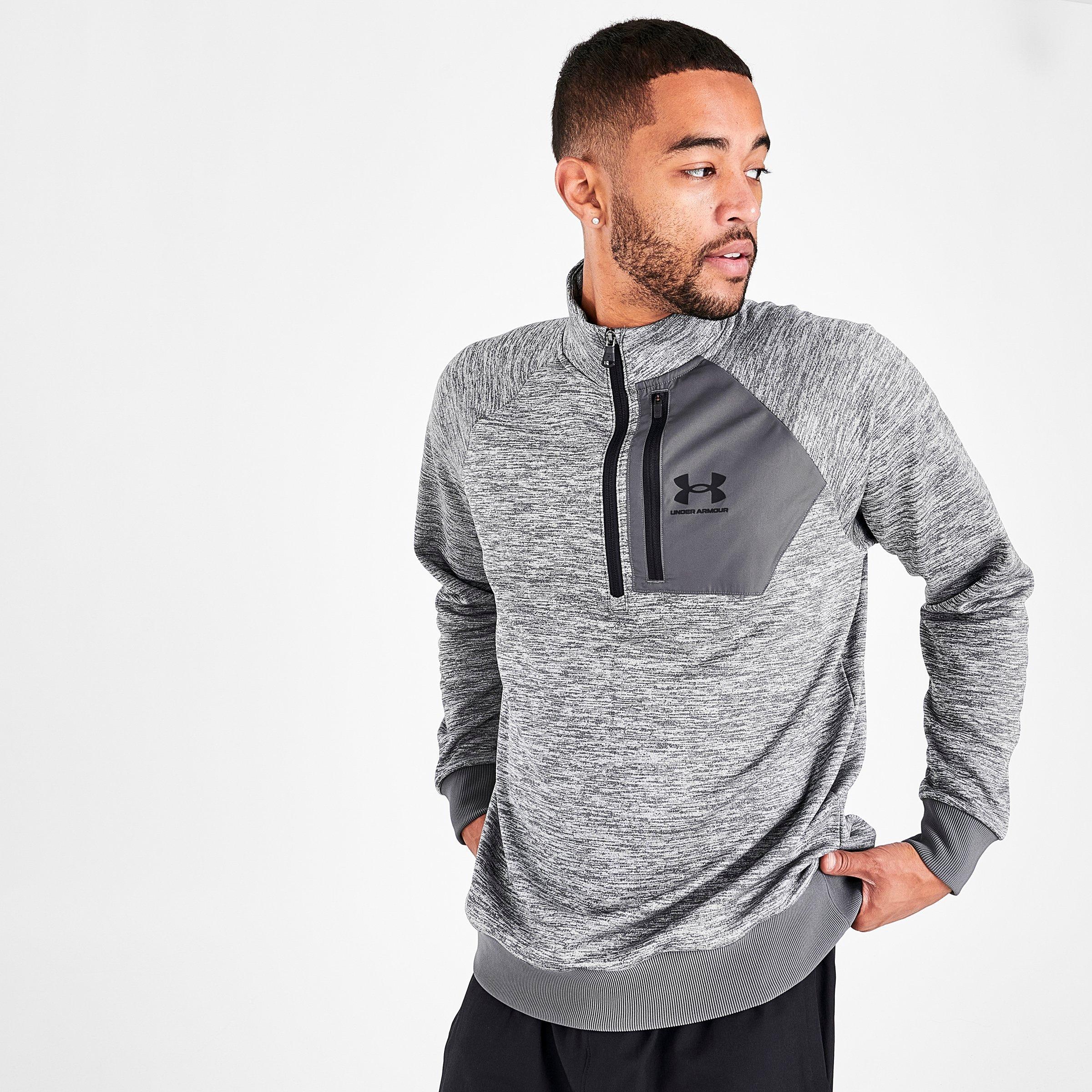 under armour half zip grey