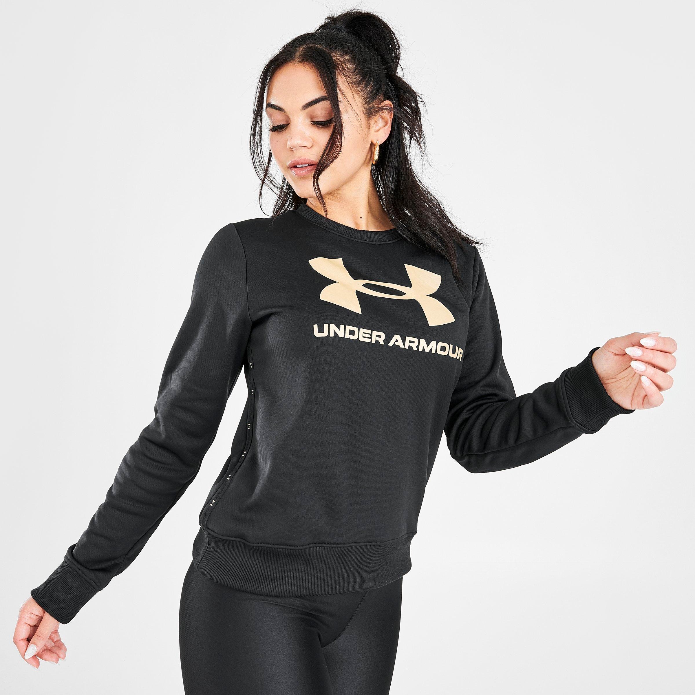 under armour hoodie women gold