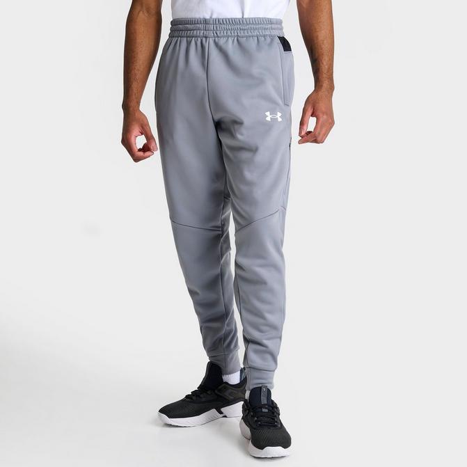 Grey Under Armour Ua Armour Fleece Grid Track Pants - JD Sports