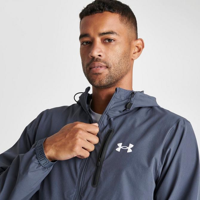 Under Armour Plus Rush woven jacket in black