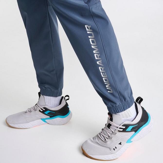 Grey Under Armour Ua Armour Fleece Grid Track Pants - JD Sports