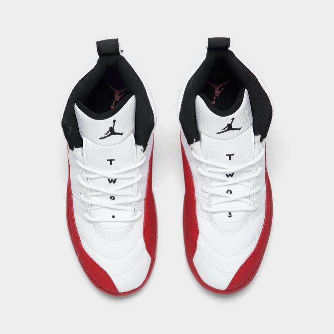 Kids jordan best sale 12 red