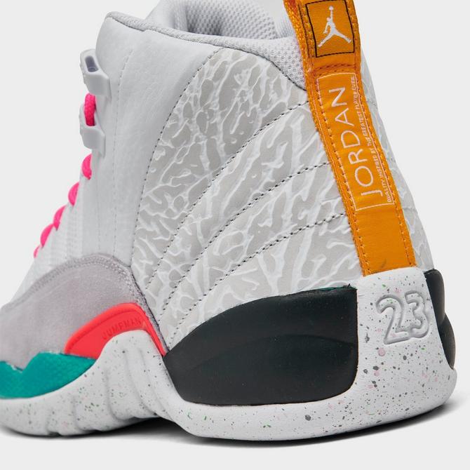 Jordan 12 grey and orange hotsell