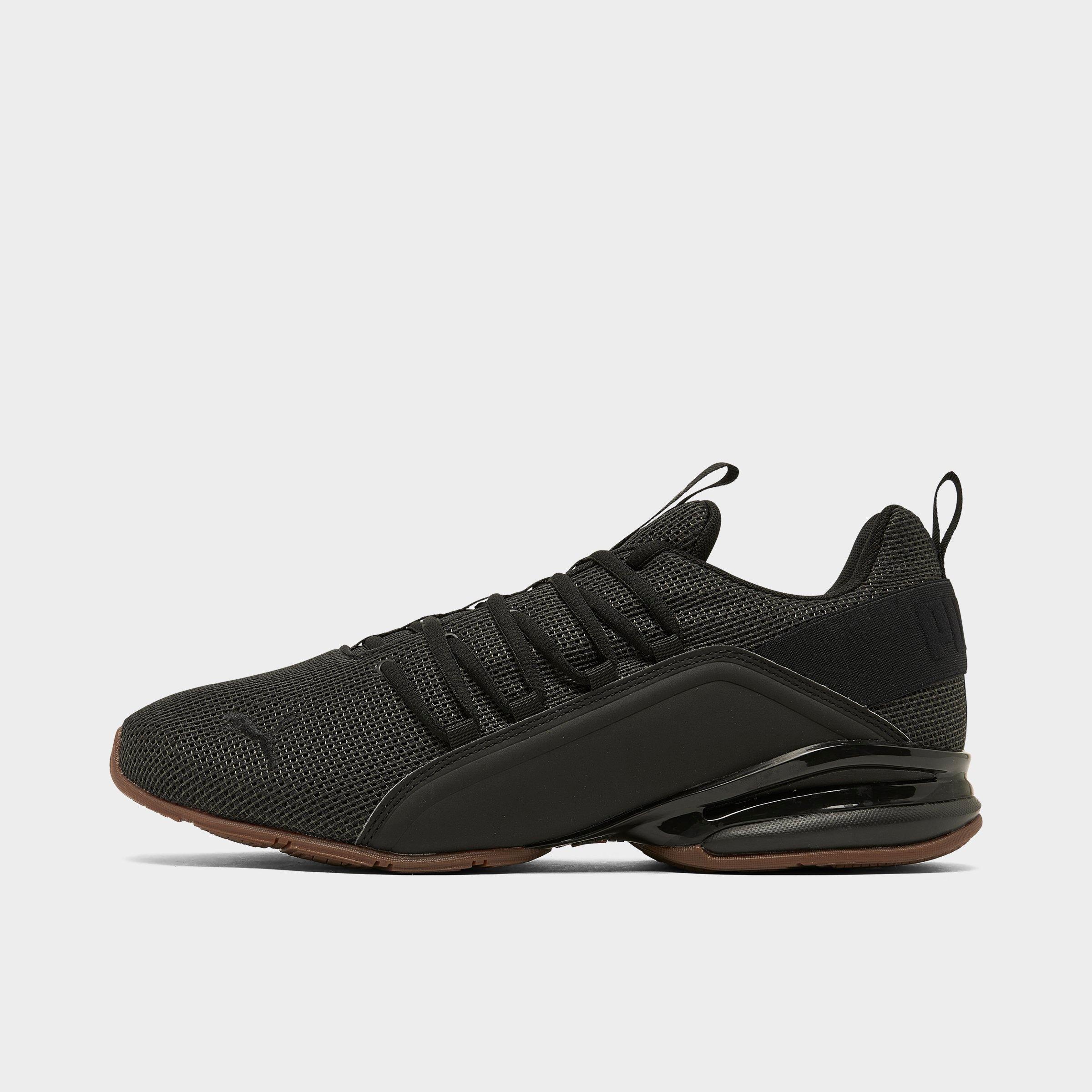 puma black shoes mens quarter zip