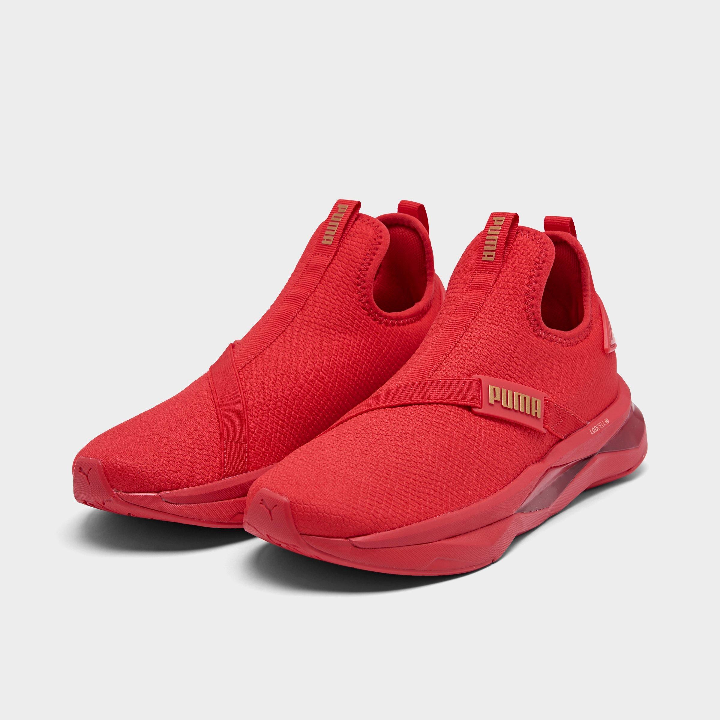 red puma sneakers for women