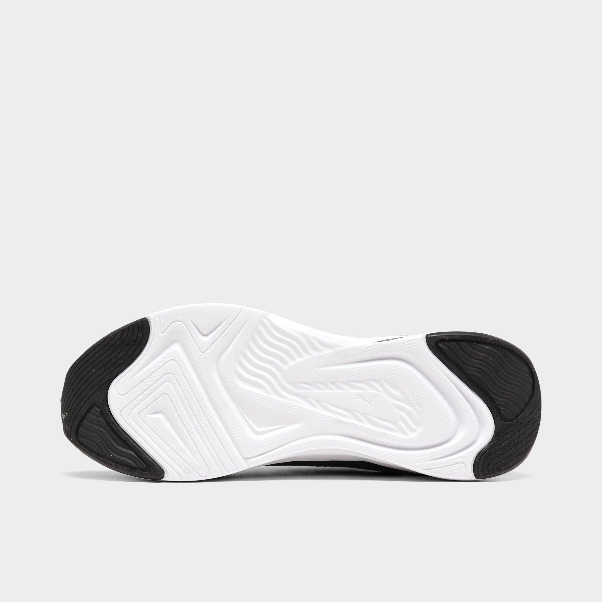 puma black training shoes
