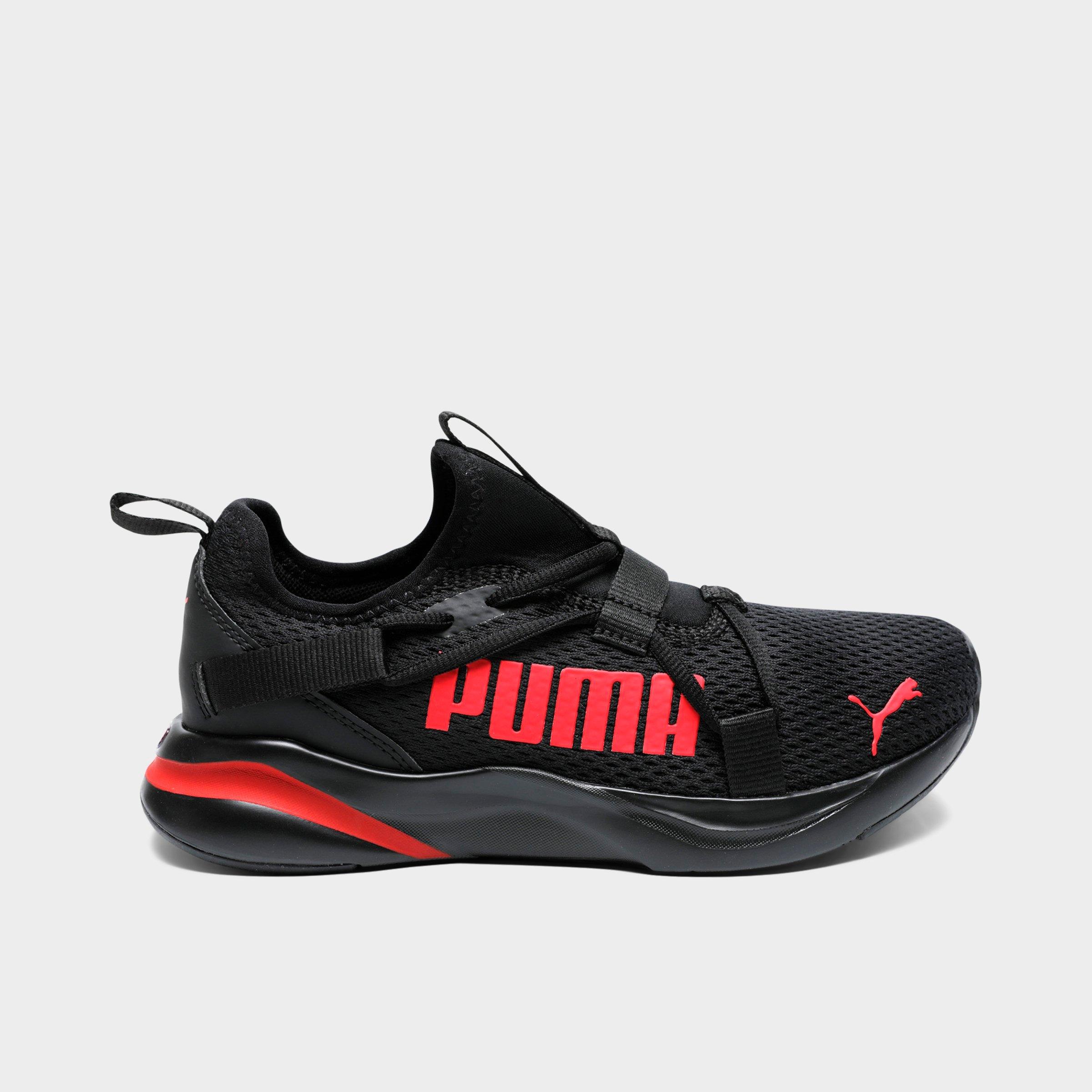 puma black casual shoes